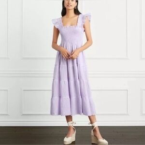 Ellie nap dress in lilac stripe